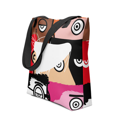 "I want to be an artist" new version (Hirst, Basquiat, Blek Le Rat, Van Gogh, Banksy, Warhol, Haring - portraits) Tote bag