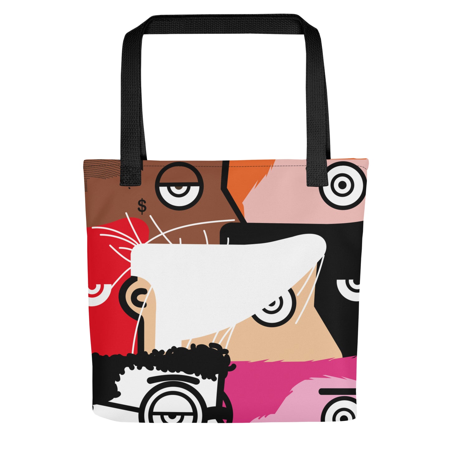 "I want to be an artist" new version (Hirst, Basquiat, Blek Le Rat, Van Gogh, Banksy, Warhol, Haring - portraits) Tote bag