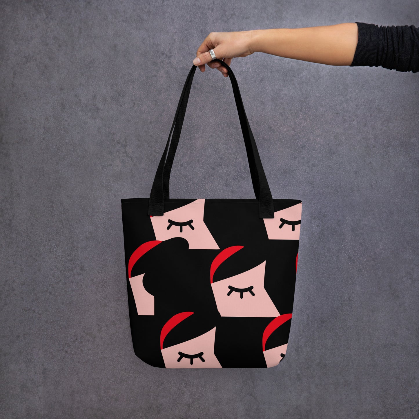 "Bite into an Apple" (Snow-White portrait) - Tote bag