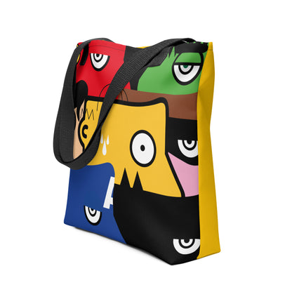 "Nous sommes tous des super-héros" (Homer Simpson, Batman & Robin, Hulk, Captain America, Flash, Superman) - Tote bag