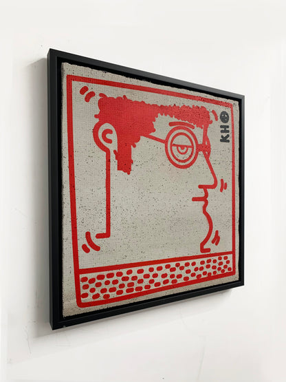 Untitled (K. Haring - Portrait) red version