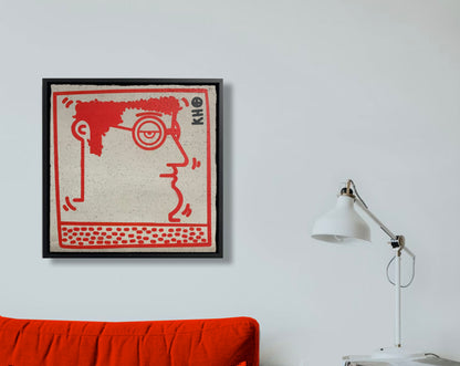 Untitled (K. Haring - Portrait) red version