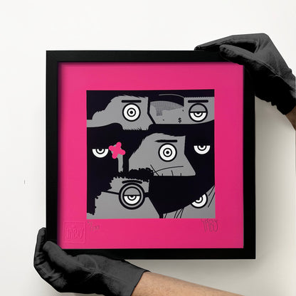 I want to be an artist (new version black-grey-magenta)