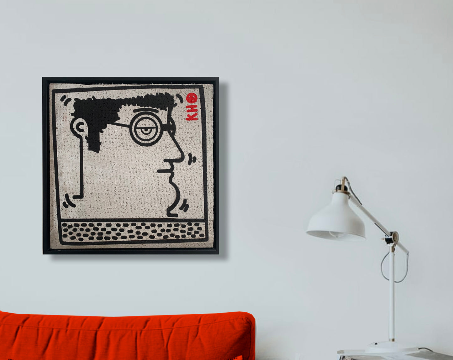 Untitled (K. Haring- Portrait) classic version