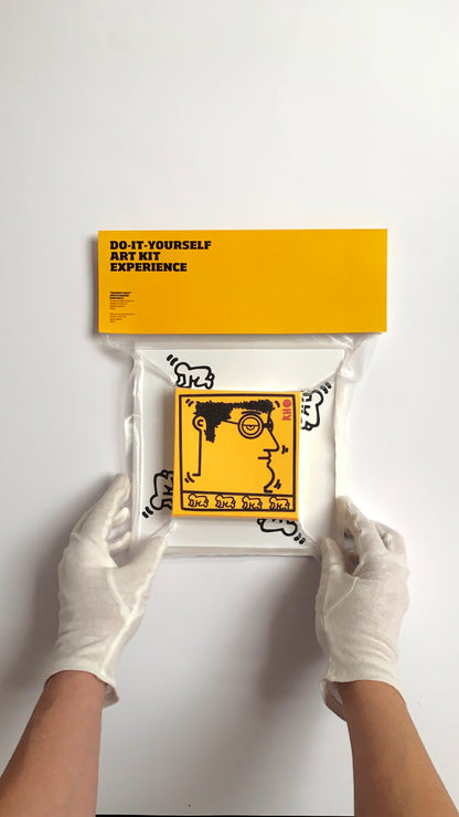 Do it yourself Art Kit - Radiant Baby (K. Haring-Portrait)