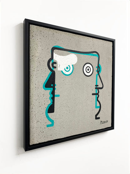 Iablo Picasso (Pablo Picasso - Portrait) cyan version