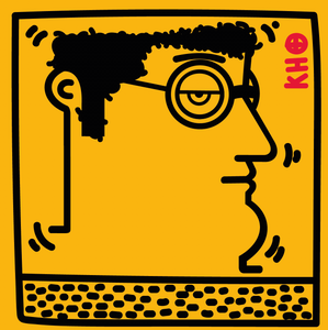 Untitled (Keith Haring - Portrait) yellow version