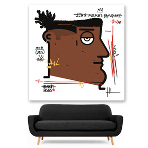 Banksy Sucks (Jean Michel Basquiat - Portrait)